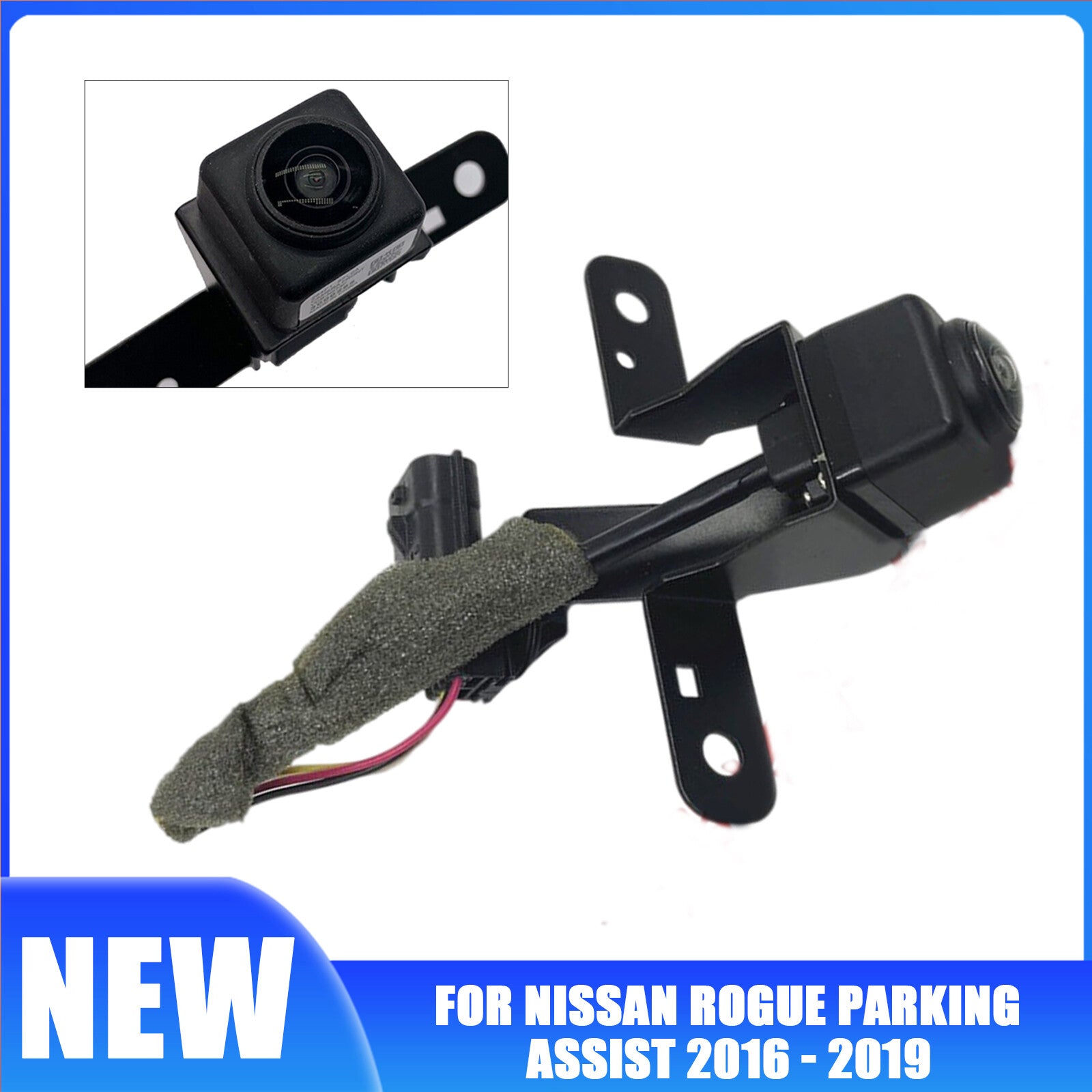 The forward-facing camera is compatible with 2016-2019 for Nissan Rogue Parking Assist 284F1-6FL0A AT