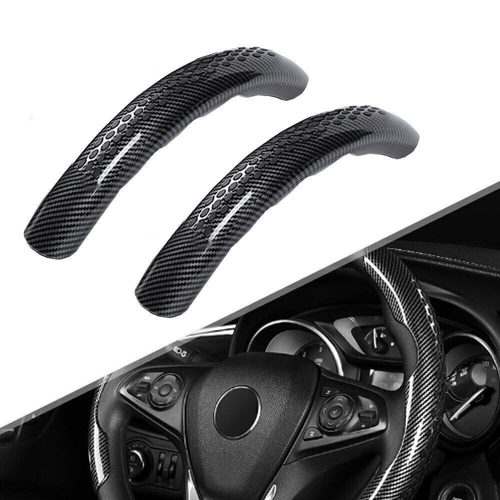 15 Carbon Fiber Universal Car Steering Wheel Booster Cover Anti Slip Accessories