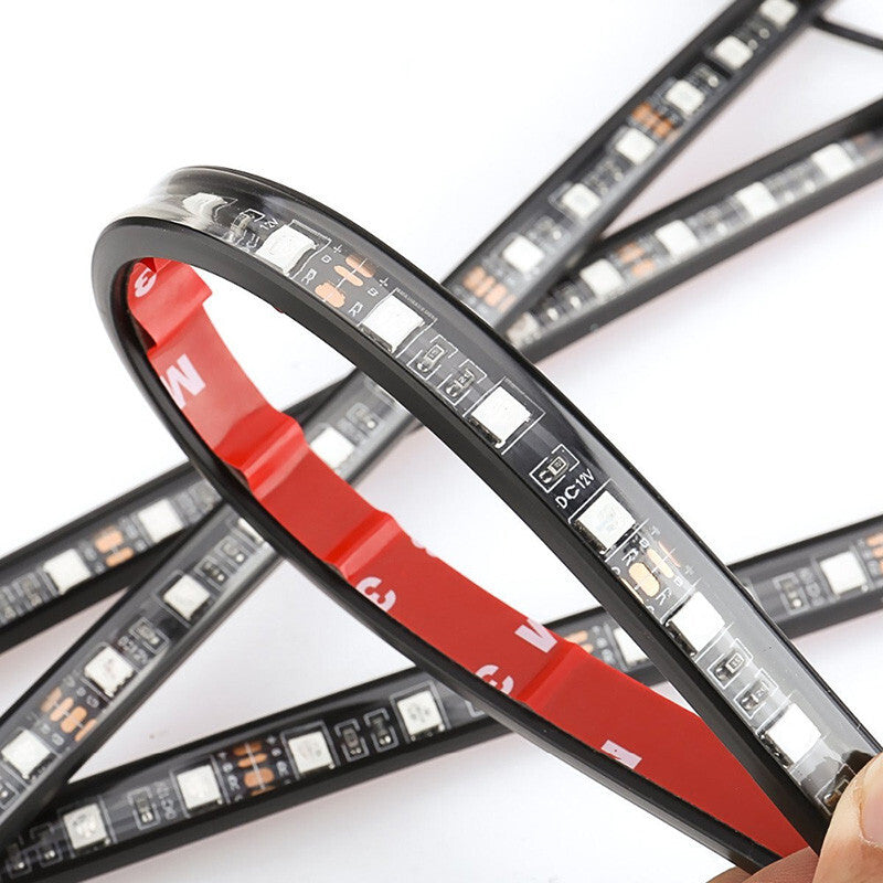 4in1 Red Car LED Lamp Interior Trim Atmosphere Glow Decor Note Light Decoration