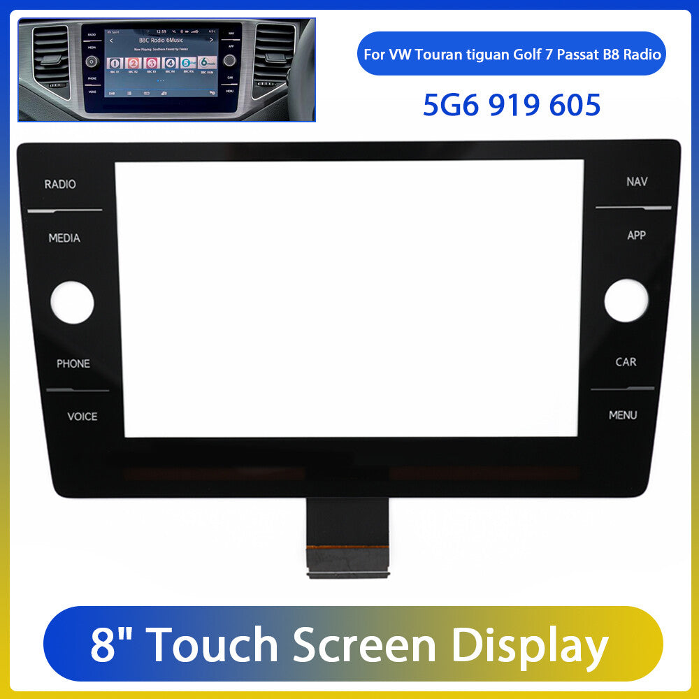 8 Radio Touchscreen Display for VW Touran for golf 7 7.5 for Passat B8 5G6919605