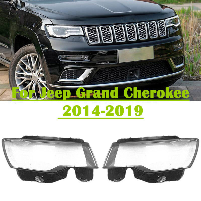 Replacement headlight lens cover for Jeep Grand Cherokee 2014-2019 - Dual headlights
