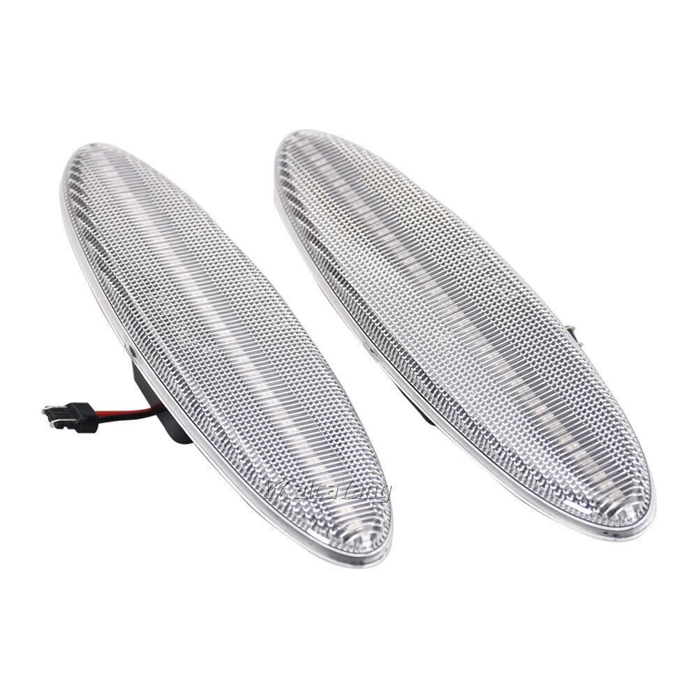 Transparent LED rear fender side marker lights for Chevrolet 03 - 2011 for Corvette C5