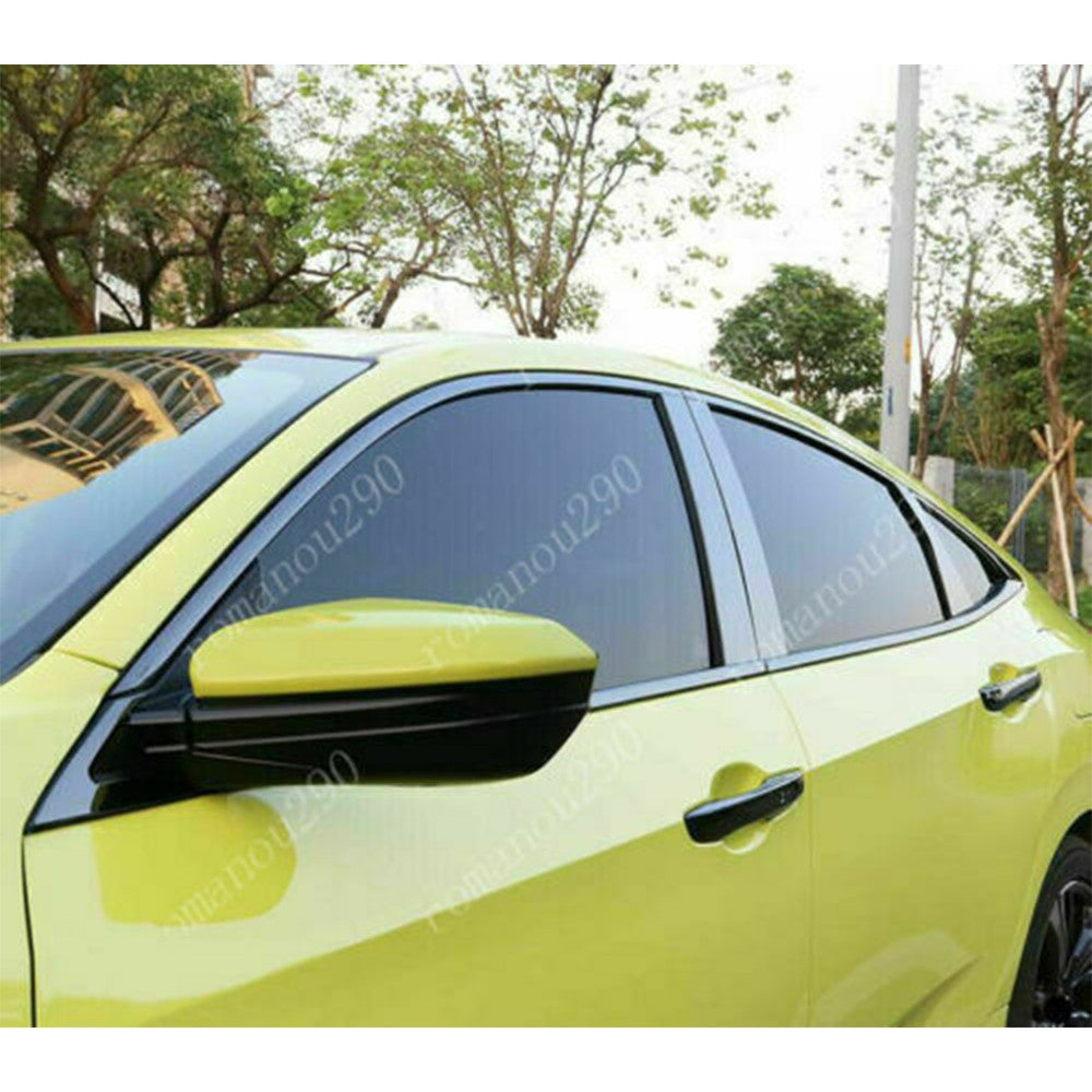 for Honda for Civic Sedan 2016-2021 Black steel Window Strip Sill Molding Cover Trim