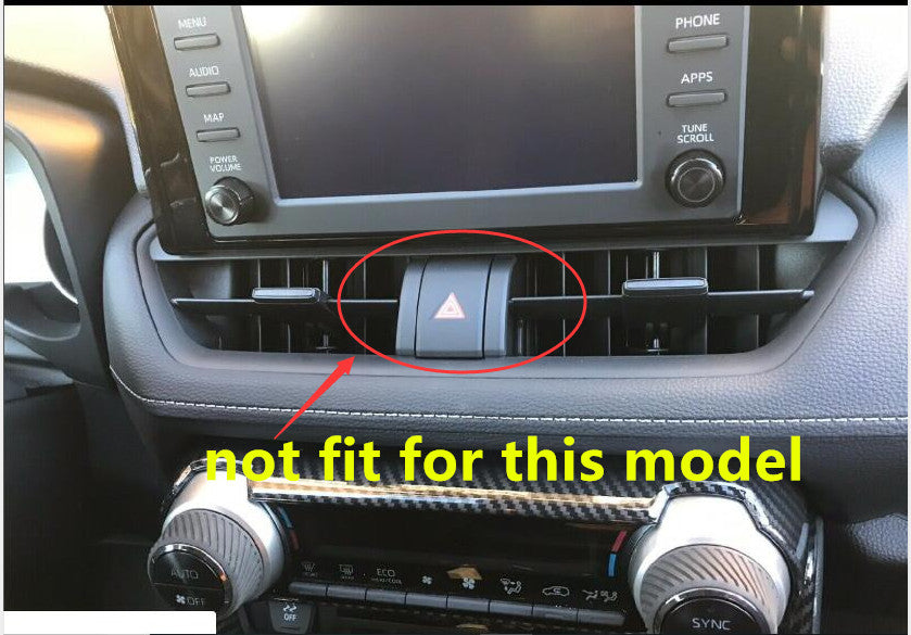 Interior Dashboard Middle Air Vent Cover trim Surround for Toyota RAV4 2019-2022