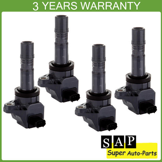 4PCS Ignition Coils 30520-R1A-A01 for Honda for Civic HR-V 1.8L for Acura ILX 2.0 UF672