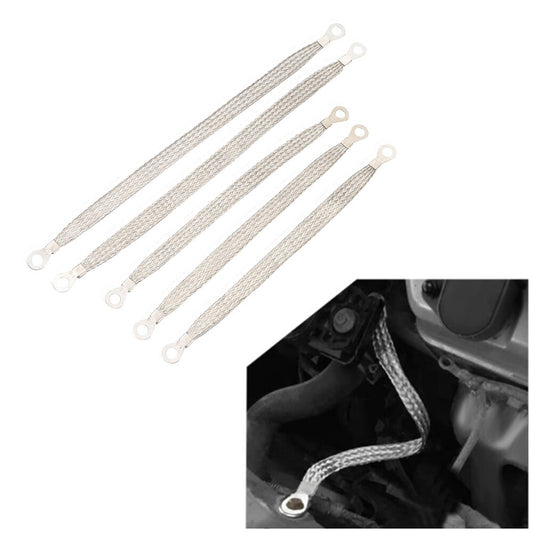 Auto Engine Ground Straps,3PCS 10x1/2, 2PCS 13x1/2, Car Ground Cable Straps