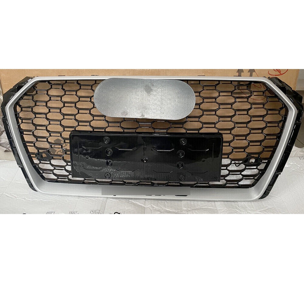 Front Honeycomb Grille Fit for Audi A4/S4 2017-2019 New RS4 Style Grill W/Decor
