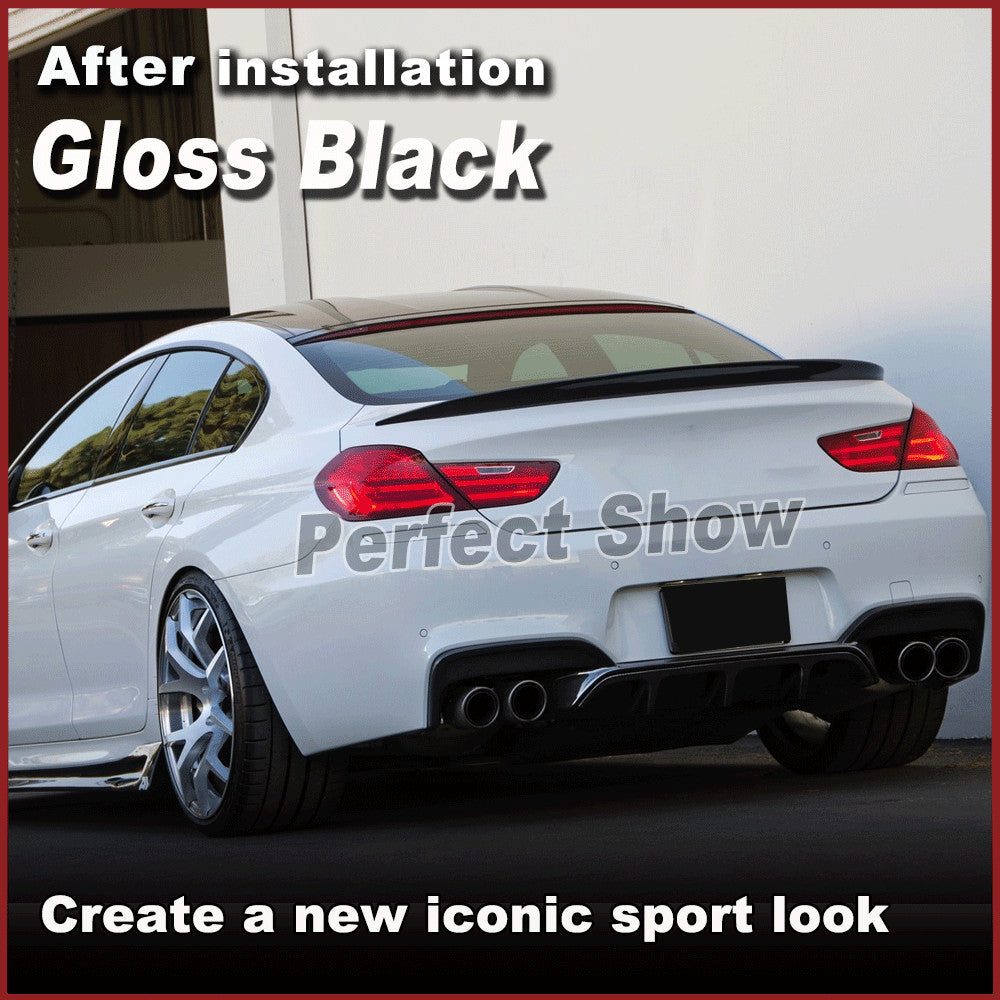Glossy Black Rear Bumper Diffuser Lip for BMW F06 F12 F13 650i M Sport M6 12-16