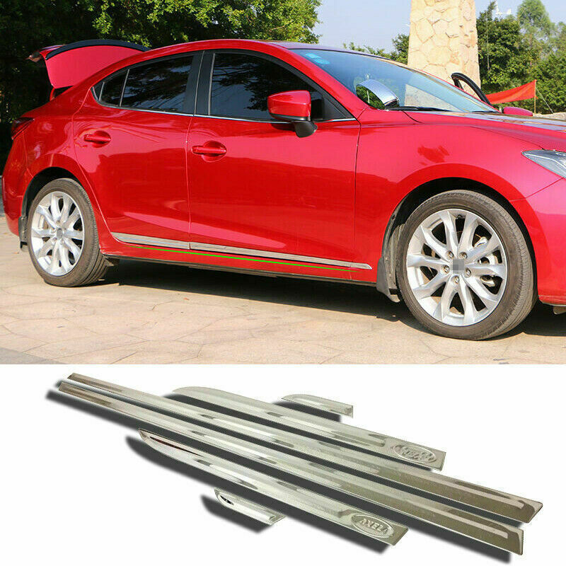 Chrome Garnish for Mazda 3 Axela 2014-2018 Side Door Body Molding Cover Trims