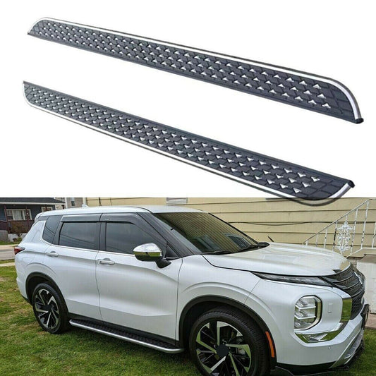 for Mitsubishi Outlander 2022-23 Side Step Pedal Running Board Nerf Bar Trim 2x