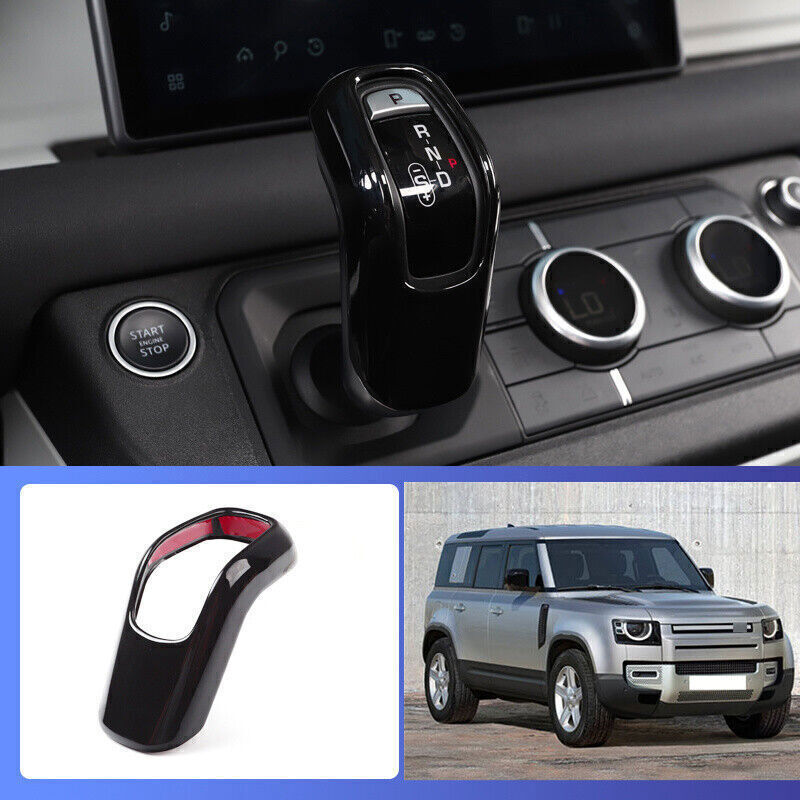 for Land Rover for Defender 20-25 Glossy Black Console Gear Shift Knob Lever Trim 1X