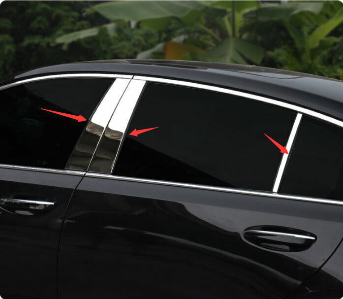for Cadillac CT5 2020-2024 Chrome Outer Window Center BC-Pillar Post Cover Trims