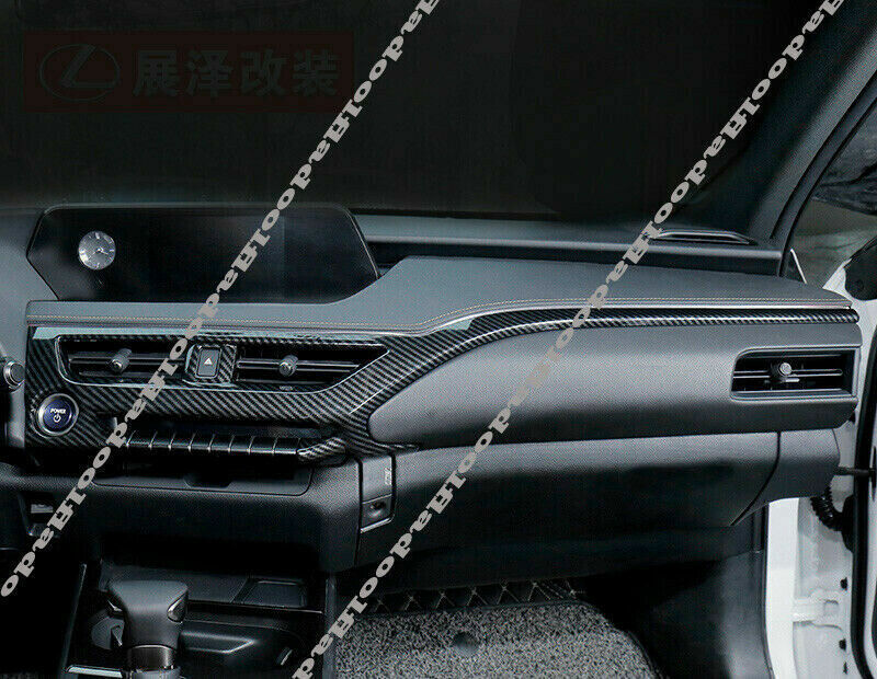 for Lexus UX 200 250h 2019-21 Carbon Fiber Central Console Dashboard Strip Trim