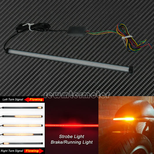 Rear Flexible Flowing Turn Signal Brake Tail LED Amber Red Light Fit for BMW
