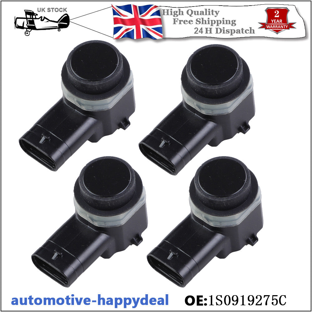 4X PDC Parking Sensor for Audi A4 A5 A6 A7 for A8 Q3 Q5 Q7 R8 TT Black 3-Pin UK