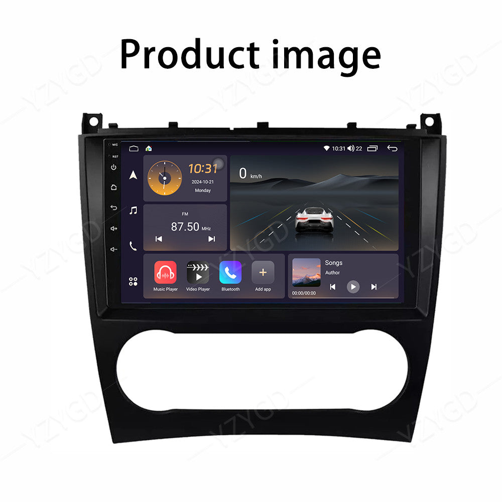 for Mercedes for Benz C-Class W203 2004-2007 Stereo CarPlay Android 14 GPS Car Radio