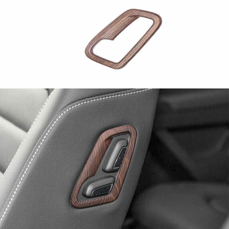 ABS Wood Grain for Co -Pilot for Seat Adjust Button Frame Trim for Volkswagen Atlas 18-23