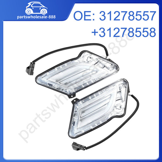 2Pcs Front LED Day Running Indicator Lamp /Light Left Right For S60 2011-2013