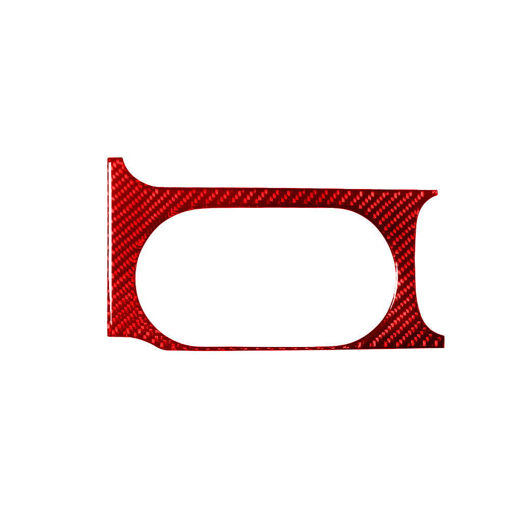 Red Carbon Fiber Console Water Cup Holder Frame Cover for Toyota Celica 2001-05