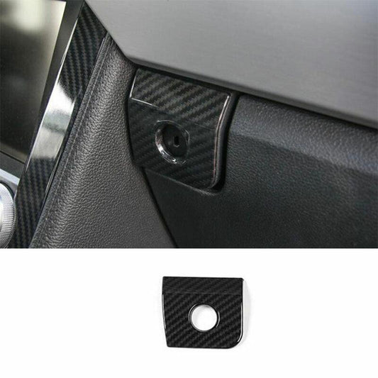 for Ford for Mustang 2015-2022 Carbon Fiber for Co -Pilot Storage Box Switch Trim 1PCS