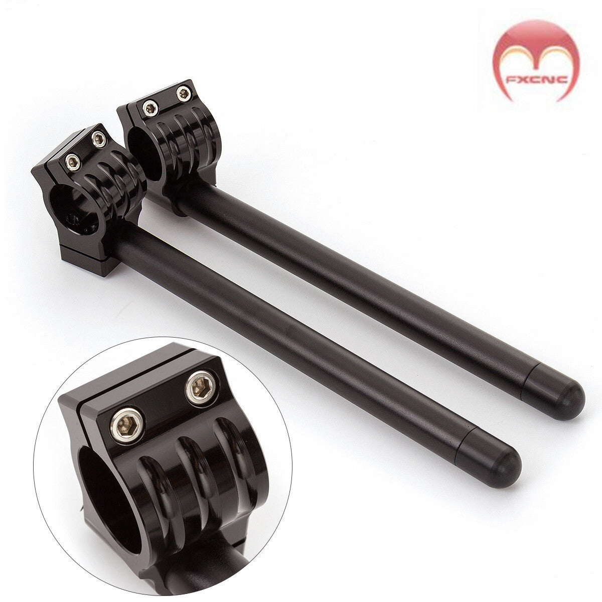 Suitable for Yamaha FZR 400/600 CNC 38mm riser fork clamp handlebar head mount