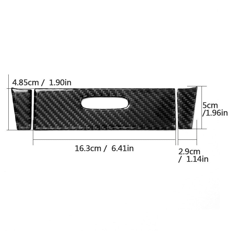 Carbon fiber center ashtray panel cover trim for Porsche for Cayenne 2003 - 10