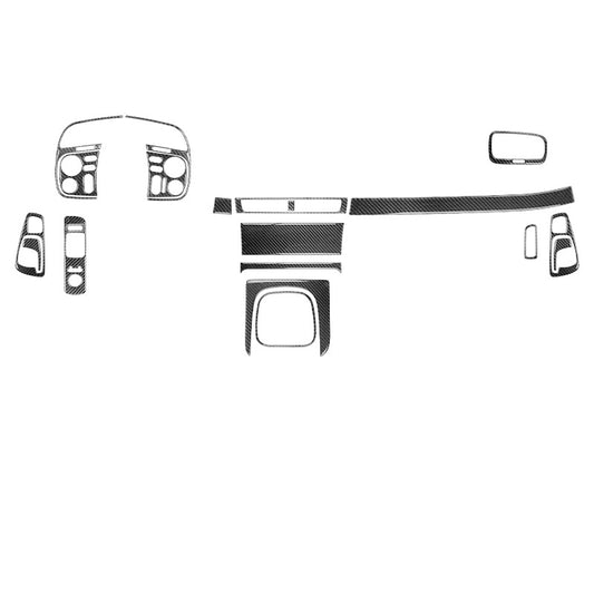 19Pcs Carbon Fiber Interior Full Sets Cover Trim Kit for Honda S2000 2004-2009