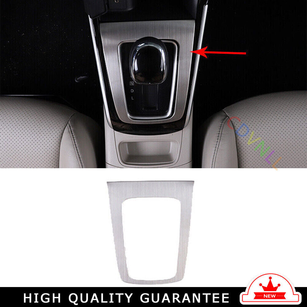 Console Gear Shift Frame Cover Trim for Nissan Sentra 2013-2019 Silver Titanium
