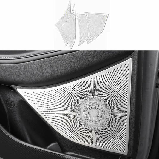 for Hyundai Sonata 2020-2023 Silver Car Inner Door Speaker Horn Frame Cover Trim