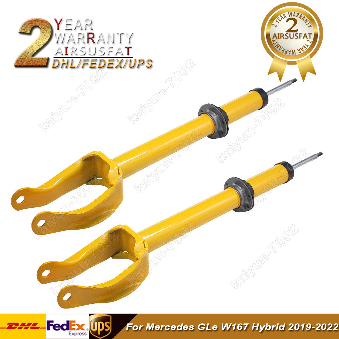 2x for Mercedes Benz GLe W167 Hybrid 2019-22 Front Shock Absorber Strut W/O ADS