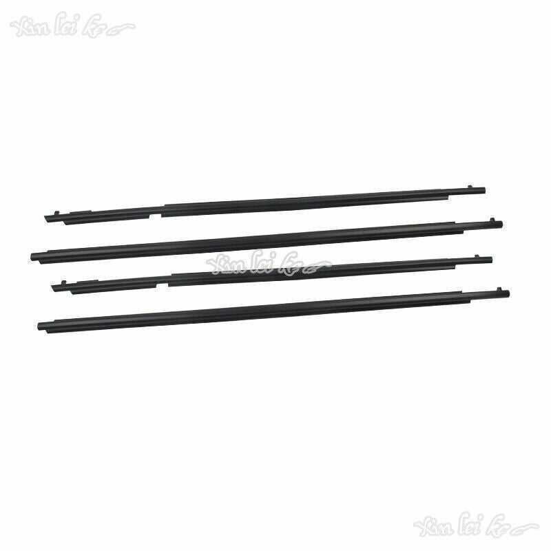 for Toyota Prado FJ/LC150 2010-2021 ABS QuarterDoor Belt Moulding Black Set 4x