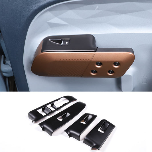 Red ABS internal gear shift knob cover trim for Toyota Tundra Sequoia 2022