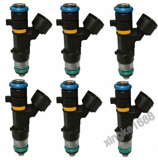 6PCS Fit for Nissan Maxima Altima Murano Quest 3.5L Fuel Injectors 16600-7Y000