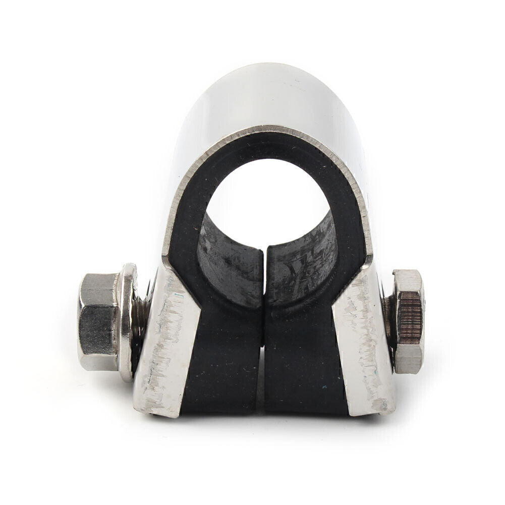 Speedo Clamp Gauge Rubber Fit 7/8 1 Handlebar Mounting Bracket Motorcycle