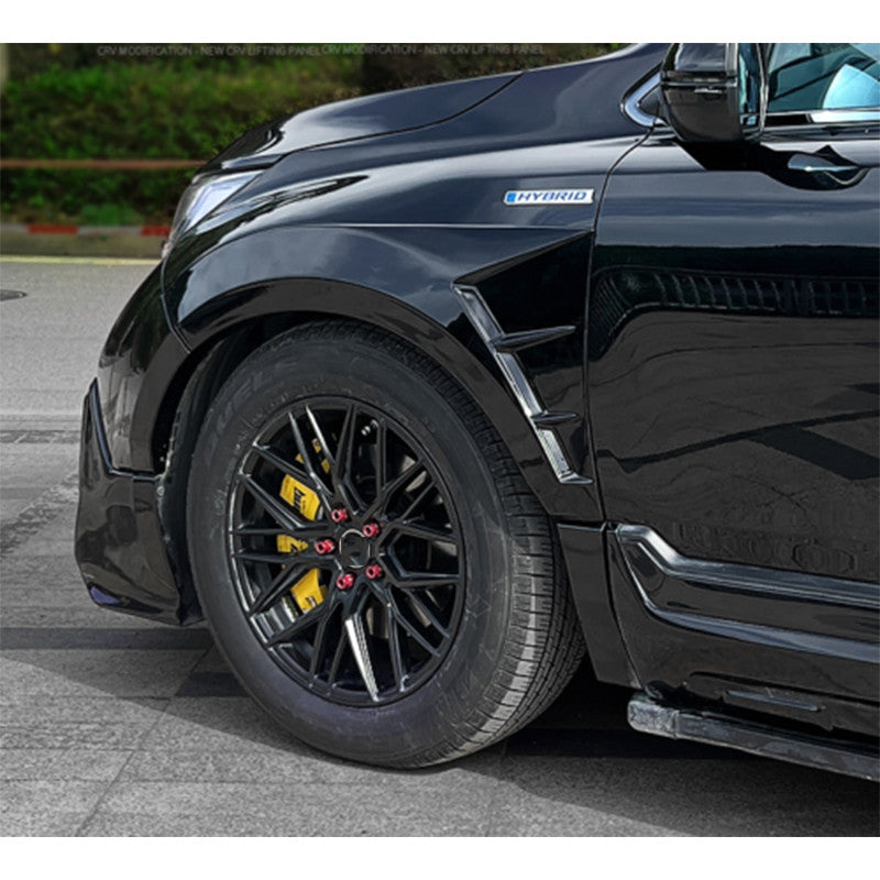 for Honda CR-V 2017-2022 Black Fender Flares Wheel Eyebrow Round Arc Wide body