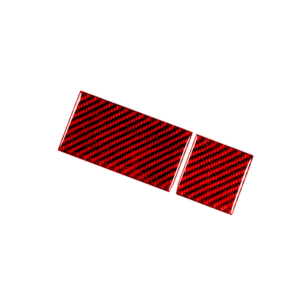 Red Carbon Fiber Power Outlet Trim Cover Sticker for Honda Accord Sedan 2003-07