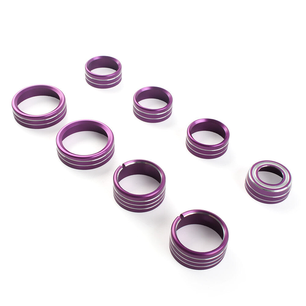 Air Conditioner Switch Button Knob Trim Fit for Chevrolet Silverado 2014-2018 Purple
