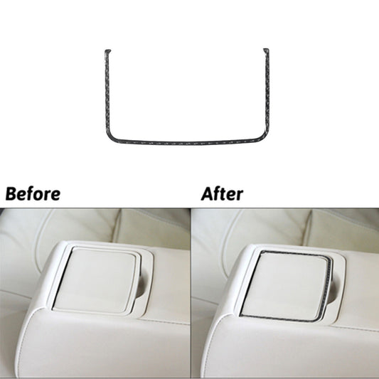Carbon Fiber Rear Center Cupholder Strip Cover Trim for Hyundai Azera 2006-2011