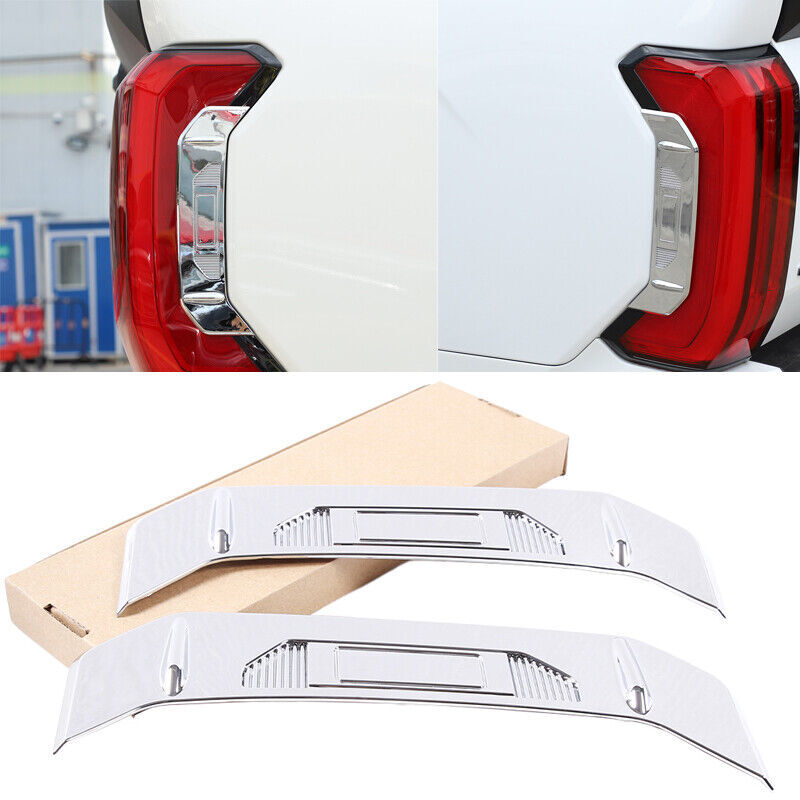 2PCS Rear Tail Light Side Cover Trim Panel Gloss Fit For Toyot-a Tundra 2022-23