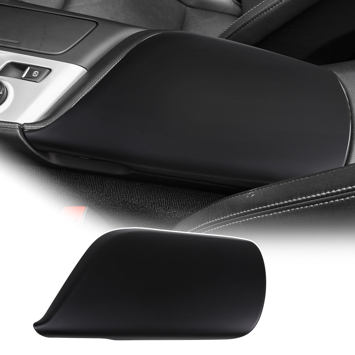 Carbon fiber center gear shift cover trim for Toyota Tundra Sequoia 2007 - 2013