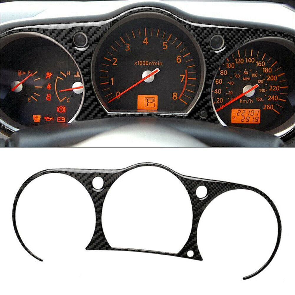 Carbon Fiber Interior Instrument Cluster Panel Cover Fit for Nissan 350Z 2006-09 07