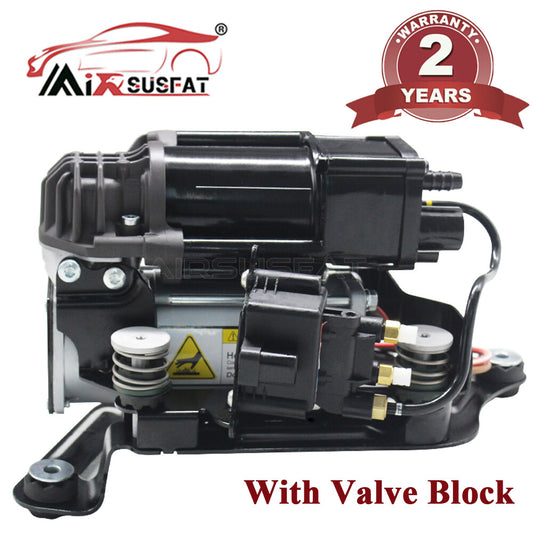 for BMW 5SERIERS 6SER G31 G32 GT G38 AIR SUSPENSION COMPRESSOR PUMP +VALVE BLOCK