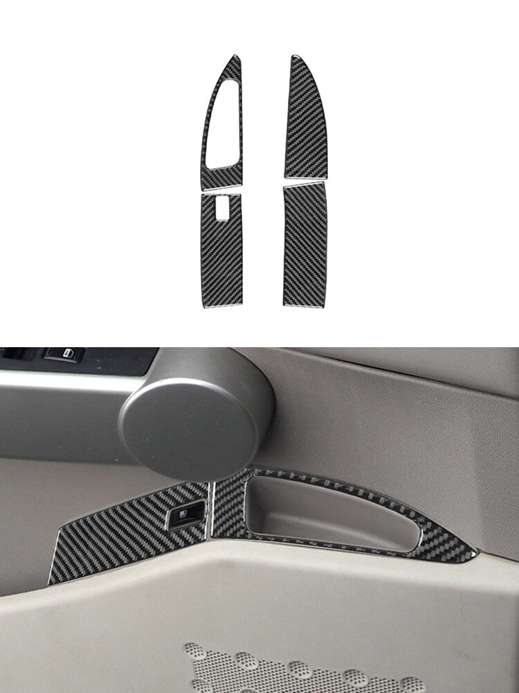 4Pcs Fuel Tank Cap Switch Button Trim Cover for Nissan Quest 2004-2006 Type A