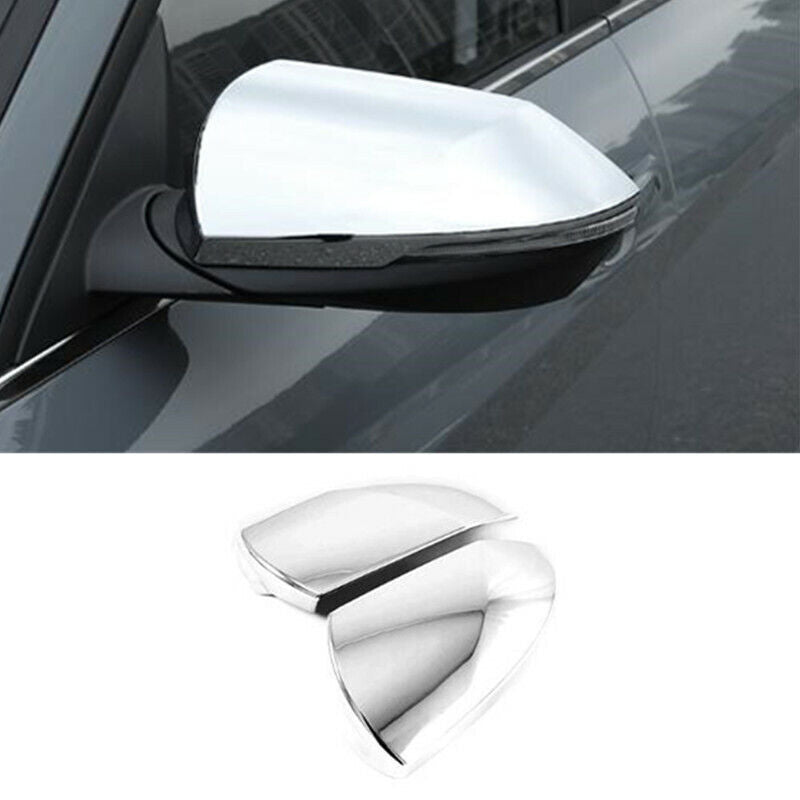 Chrome 2PCS Door Side Rearview Mirror Cover Trim for Hyundai for Elantra 2021 2022