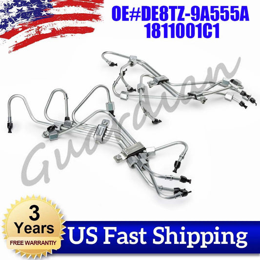 new, complete 8-fuel injection line DE8TZ-9A555A, suitable for Ford F-350, F-250, 6.9L, 7.3L...
