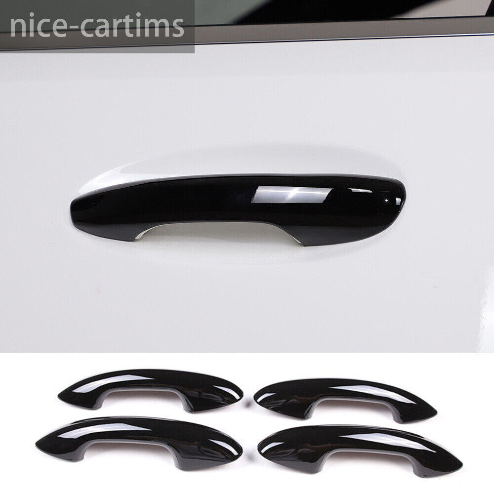 for Mercedes-Benz C Class W206 2022+ Side Door Handle Panel Trim ABS Gloss Black