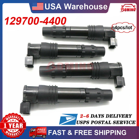 4x New Ignition Coil Packs 129700-4400 for Suzuki Hayabusa GSX1300R 99-09 11-12