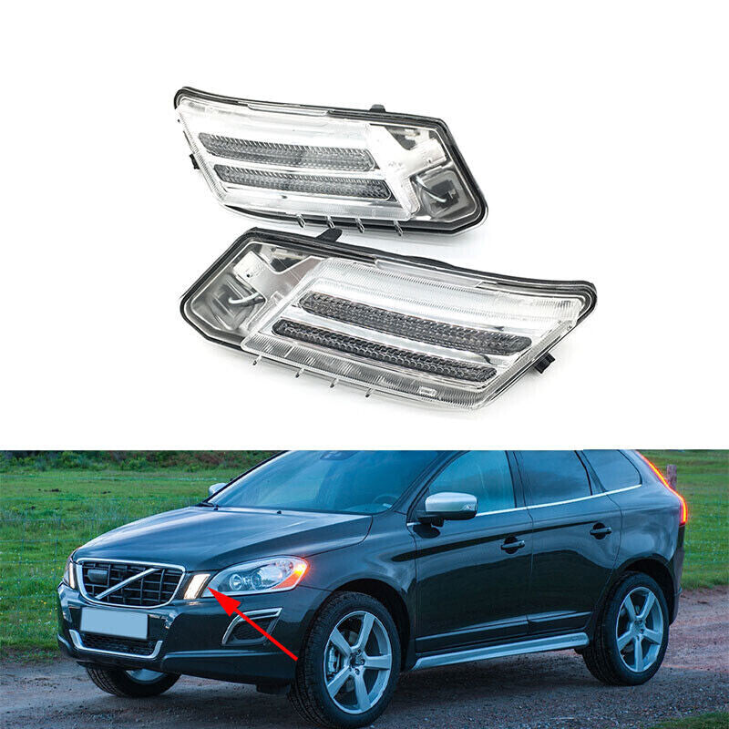 For 2010 2011 2012 2013 for Volvo Xc60 1 Pair Front Parking Signal Light Lamp