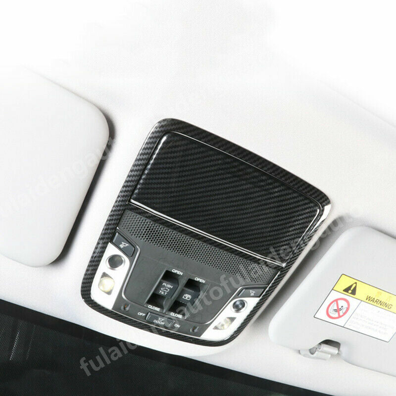 for Honda CR-V 2017-2022 Inner Carbon Fiber Reading Light Lamp Cover Frame Trim