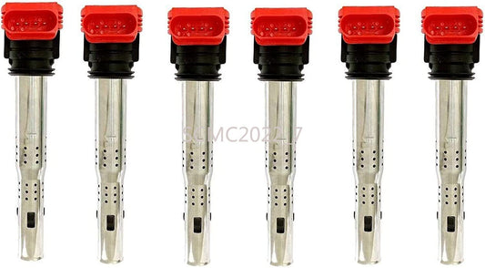 6X Ignition Coils Fit for VW Touareg for Audi A6 A4 R8 Q506E 905 115F